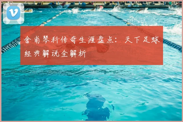 舍甫琴科传奇生涯盘点：天下足球经典解说全解析